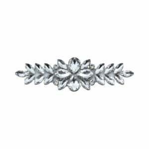 Crystal Applique - Heat Fix - 12.5cm - Crystal / Silver