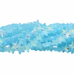Starfish Bead - 15mm - 70cm Strand - Aqua AB