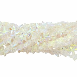 Starfish Bead - 15mm - 70cm Strand - Light Peach AB
