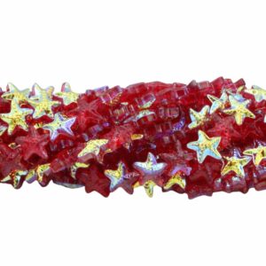 Starfish Bead - 15mm - 70cm Strand - Light Siam AB