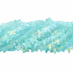 Starfish Bead - 15mm - 70cm Strand - Light Azore AB