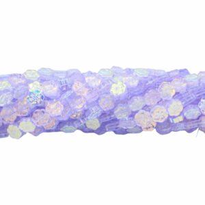 Flower Blossom Bead - 10mm - 78cm Strand - Violet AB
