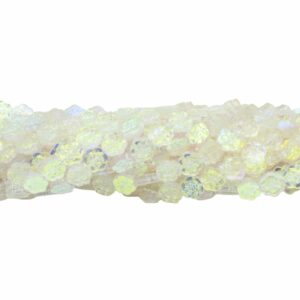 Flower Blossom Bead - 10mm - 78cm Strand - Crystal AB