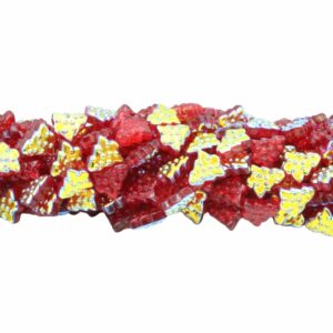 Christmas Tree Bead - 15mm - 78cm Strand - Light Siam AB