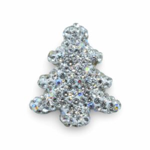Christmas Tree Crystal Pave Bead - 30mm - Crystal