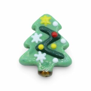 Christmas Tree Lampwork Bead - 25mm - 78cm Strand