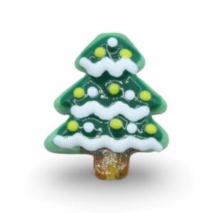 Christmas Tree Lampwork Bead - 25mm - 78cm Strand