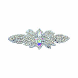 Crystal Applique - 19cm - AB / Silver