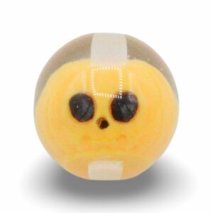 Pumpkin Beads - Pearlescent - Round - Black Eyes - 16mm