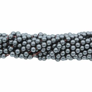 Magnetic Hematite - 4mm Round - 39cm Strand