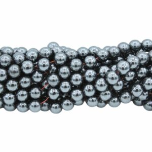 Magnetic Hematite - 8mm Round - 39cm Strand