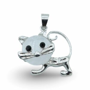 Cat Pendant - Quartz - 30mm