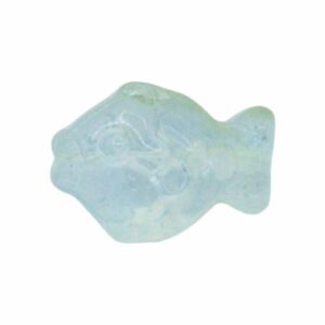 Fish Bead - Glass - 18 x 14mm - Green