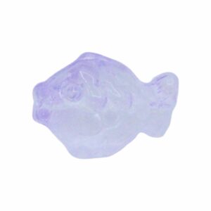 Fish Bead - Glass - 18 x 14mm - Purple