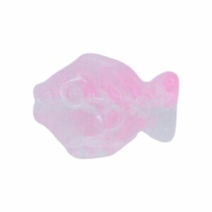 Fish Bead - Glass - 18 x 14mm - Pink