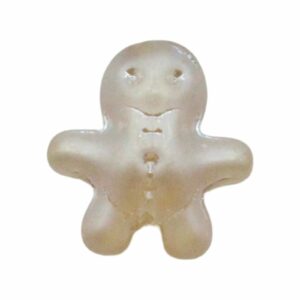 Gingerbread Man Bead - 15mm - Golden Shadow
