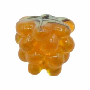 Grape Glass Beads - Glazed - 12mm - Light Orange