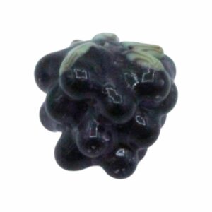 Grape Glass Beads - Glazed - 12mm - Dark Purple