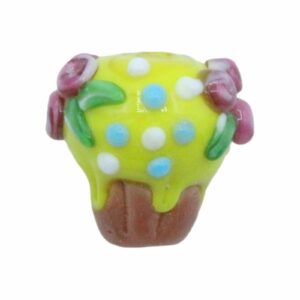 Cupcake Glass Beads – Lampwork – 15mm