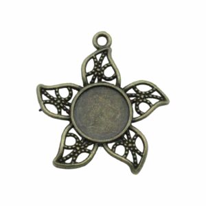 Flower Setting / Pendant - 32mm - Brass