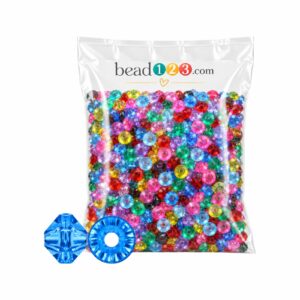 Rondelle Spacer Bead – 6mm – 250 Grams - 4700 Pieces - Mic Colour