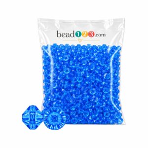 Rondelle Spacer Bead – 6mm – 250 Grams - 4700 Pieces - Sapphire