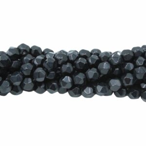 8mm Faceted Bead - Diamond Cut - Onyx - 38cm Strand