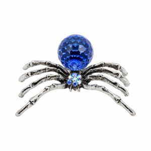 Spider Pendant with Swarovski Crystal – 51mm - Sapphire