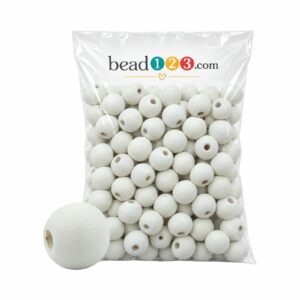 Wood Bead - 14mm - Raw - 300 Gram - 370 Pieces