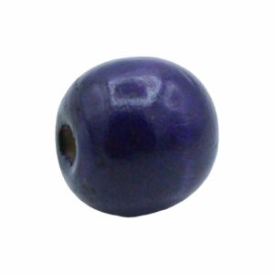 Wood Bead - 14mm - Purple